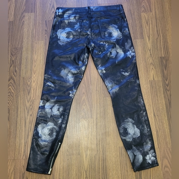 Guess Brittney Silver Zipper Leggings Women’s Size 30 YKK Designer Denim A2 - Picture 9 of 12